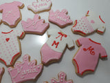 COOKIES  Baby rompers, royal icing DECORATED -COOKIES
