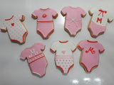 COOKIES  Baby rompers, royal icing DECORATED -COOKIES