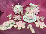 COOKIES royal icing DECORATED Engagement bridal wedding COOKIES