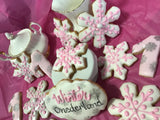 COOKIES  royal icing DECORATED -WINTER BIRTHDAY COOKIES
