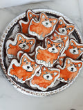 COOKIES royal icing DECORATED DOG COOKIES, HANDPAINTED custom orders