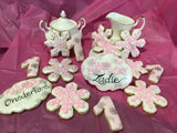 COOKIES royal icing DECORATED Engagement bridal wedding COOKIES