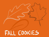 COOKIE PLATE "FALL” themed, 1 dozen decorated cookies, sugar cookies