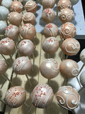 CAKE POPS, CAKEPOPS, 100 cake pops ROSE GOLD with Vanilla flavoured interior