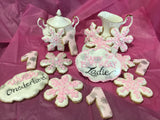 COOKIES royal icing DECORATED Engagement bridal wedding COOKIES