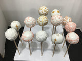 CAKEPOPS with gold ribbon