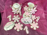 COOKIES royal icing DECORATED Engagement bridal wedding COOKIES