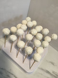 150 white weddingCAKE POPS, wedding CAKEPOPS, 150 white wedding cake pops for bulk order, shipping included,, restaurants food service industry.