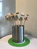 CAKE POPS baby face GENDER REVEAL, gender neutral cake pops