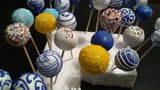 CAKEPOPS with gold ribbon
