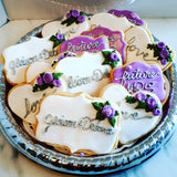 Bridal/ wedding COOKIES  royal icing DECORATED -COOKIES