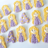 PRINCESS THEMED COOKIES  royal icing DECORATED -COOKIES