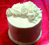 Wedding cake, cutting cake,8 inch cake, simple tower topper cake, with buttercream roses