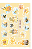 edible image BEE GNOMES cake decor, cupcakes, cookies, SHIPPING INCLUDED *