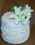 CAKE rosette style, rectangular 11” x 17”(various sizes and prices available)