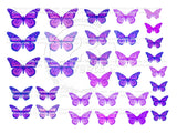 EDIBLE BUTTERFLIES pre cut wafer paper BUTTERFLIES, 32 pre cut pieces, various sizes, wafer paper, cake, cake pops  cake decoration, cupcake toppers