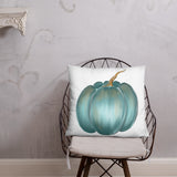 Pillow Rustic blue pumpkin, Basic Pillow, fall decor, autumn decor, gift, home decorator pillow, designer pillow
