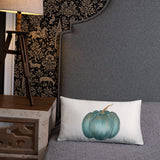 Pillow Rustic blue pumpkin, Basic Pillow, fall decor, autumn decor, gift, home decorator pillow, designer pillow