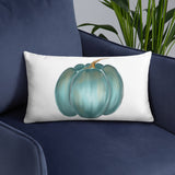Pillow Rustic blue pumpkin, Basic Pillow, fall decor, autumn decor, gift, home decorator pillow, designer pillow