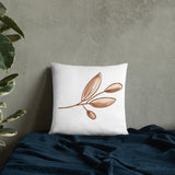 Neutral branch design, fall decor, designer pillow, Basic Pillow, minimalist design, gift, decorator pillow