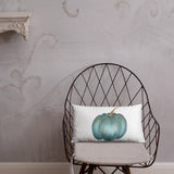Pillow Rustic blue pumpkin, Basic Pillow, fall decor, autumn decor, gift, home decorator pillow, designer pillow