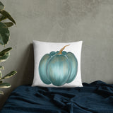 Pillow Rustic blue pumpkin, Basic Pillow, fall decor, autumn decor, gift, home decorator pillow, designer pillow