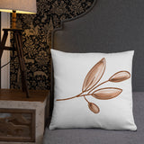 Neutral branch design, fall decor, designer pillow, Basic Pillow, minimalist design, gift, decorator pillow