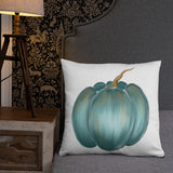 Pillow Rustic blue pumpkin, Basic Pillow, fall decor, autumn decor, gift, home decorator pillow, designer pillow