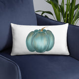 Pillow Rustic blue pumpkin, Basic Pillow, fall decor, autumn decor, gift, home decorator pillow, designer pillow