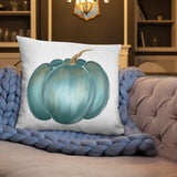 Pillow Rustic blue pumpkin, Basic Pillow, fall decor, autumn decor, gift, home decorator pillow, designer pillow