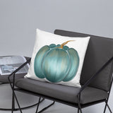 Pillow Rustic blue pumpkin, Basic Pillow, fall decor, autumn decor, gift, home decorator pillow, designer pillow