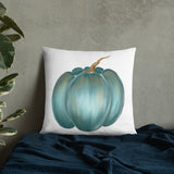 Pillow Rustic blue pumpkin, Basic Pillow, fall decor, autumn decor, gift, home decorator pillow, designer pillow