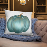 Pillow Rustic blue pumpkin, Basic Pillow, fall decor, autumn decor, gift, home decorator pillow, designer pillow