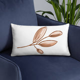 Neutral branch design, fall decor, designer pillow, Basic Pillow, minimalist design, gift, decorator pillow
