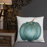 Pillow Rustic blue pumpkin, Basic Pillow, fall decor, autumn decor, gift, home decorator pillow, designer pillow