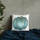 Pillow Rustic blue pumpkin, Basic Pillow, fall decor, autumn decor, gift, home decorator pillow, designer pillow