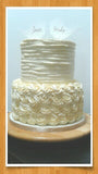 CAKE rosette style, rectangular 11” x 17”(various sizes and prices available)