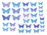 EDIBLE BUTTERFLIES pre cut wafer paper BUTTERFLIES, 32 pre cut pieces, various sizes, wafer paper, cake, cake pops  cake decoration, cupcake toppers