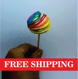 CAKE POPS, CAKEPOPS, 100 pastel RAINBOW cake pops for bulk order, restaurants food service industry.