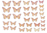 EDIBLE BUTTERFLIES pre cut wafer paper BUTTERFLIES, 32 pre cut pieces, various sizes, wafer paper, cake, cake pops  cake decoration, cupcake toppers