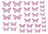 EDIBLE BUTTERFLIES pre cut wafer paper BUTTERFLIES, 32 pre cut pieces, various sizes, wafer paper, cake, cake pops  cake decoration, cupcake toppers