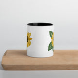 Sunflower Mug with Color Inside