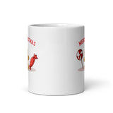 MUG, Merry Christmas, gingerbreadman candy, White glossy mug, Christmas,  Holiday  cheery mug gift idea for morning coffee or hot chocolate