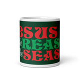 MUG, Jesus is the reason for the Season Christmas mug, gift cup, White glossy mug, cup, Christmas mug, gift, White glossy mug