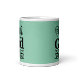 MUG, Faith in God changes everything, Christmas mugs, faith based gift cup mug, White glossy mug, cup, religious mug, gift, White glossy mug