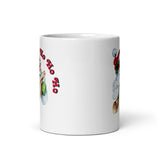 MUG, Vintage Santa face Ho Ho Ho, Christmas mugs, faith based gift cup mug, White glossy mug, cup, religious mug, gift, White glossy mug copy
