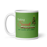 MUG, Baking sweet memories  with tree, Christmas mug, gift cup, White glossy mug, cup, Christmas mug, gift, White glossy mug