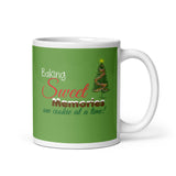 MUG, Baking sweet memories  with tree, Christmas mug, gift cup, White glossy mug, cup, Christmas mug, gift, White glossy mug