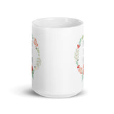 MUG, Peace on Earth, White glossy mug, Christmas,  Holiday mug, cheery mug gift idea for morning coffee or hot chocolate , mugs.