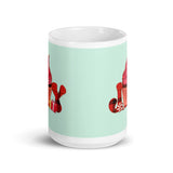 MUG, Joy cupcake, white glossy mug, family gift, Christmas gift idea, for coffee lovers and hot chocolate